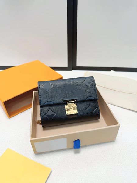 10A Borsa da donna di lusso firmata Borsa per carte portafoglio multifunzionale con una varietà di tasche e fessure per carte di credito piccole e squisite 15 cm