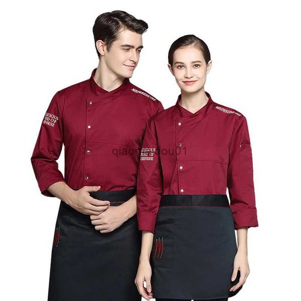 Altri abbigliamento Uniforme da chef Manica lunga Hotel Western Food Catering Cucina Ristorante Manica corta Chef Baker Abiti da lavoro Uomo