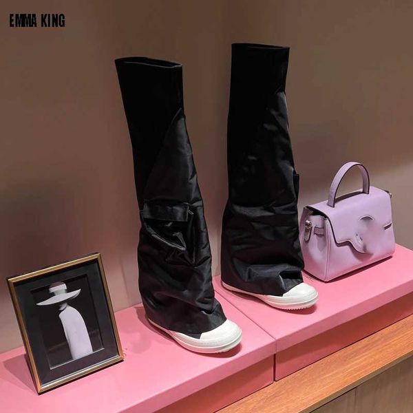 Stiefel, Overknee-Stiefel im Runway-Stil, Paris Station, modische Hose, Röhre, Schuhtasche, Sport, Freizeit, flache Schuhe, High-End-Designer-Damenstiefel, L2401