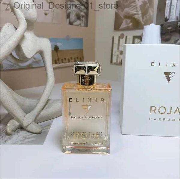 Дизайнер -аромат Roja Dove Elixir Pour Femme Essence de Parfum Женщины парфюм Eau 100ml Хороший запах долгое время оставляя леди -тело Q240129