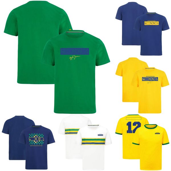 2024 nova equipe de f1 camiseta fórmula 1 driver assinatura comemorativa camiseta fãs de corrida moda camisa verão masculino secagem rápida camisetas