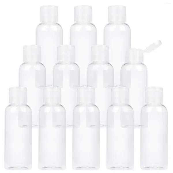 Bottiglie di stoccaggio 5 pezzi 50 ml 60 ml 100 ml di plastica vuote con tappo a scatto piccoli contenitori di ricarica per campioni Shampoo lozioni sapone liquido per il corpo crema