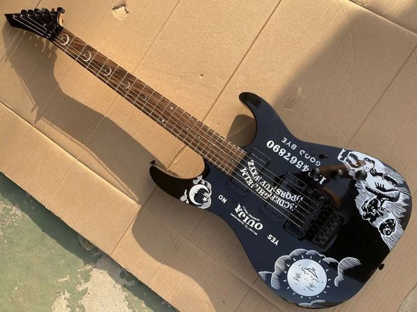 Высокое качество E S P Custom Shop KH-2 Ouija Kirk Hammett Cynthia White Guitar Электрогитара