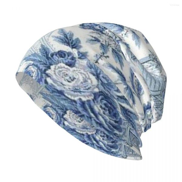 Береты Пудрово-синий китайский стиль, вязаная шапка с термозащитным козырьком, мужская роскошная мужская одежда для гольфа, женская