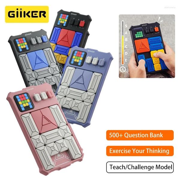 Controllo domestico intelligente Giiker Super Slide Huarong Road Sensor Gioco 500 livelli Sfida abilità logica Puzzle giocattoli interattivi per regali per bambini