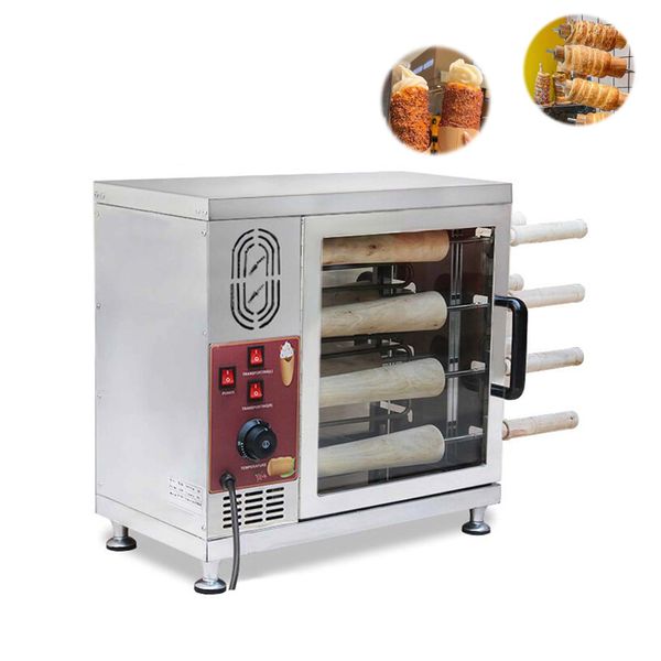 Baca Kek Fırın Macar Kurtos Kalacs Makinesi Baca Makinesi Makine Paslanmaz Çelik Ekmek Rulo Dondurma Makinesi