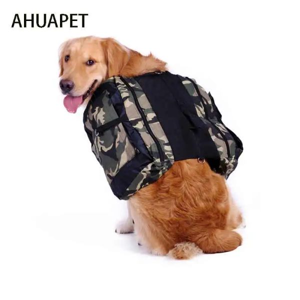 Träger umweltfreundliche Satteltasche, Hundetasche für Hunde, Träger, Sattel für Hunde, Rucksack, Geschirr, Oxford-Stoff, Outdoor-Reisen, Wandern, Mode