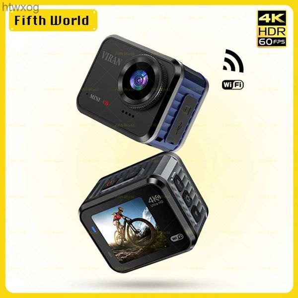 Спортивные экшн-видеокамеры VIRAN Mini 4K/60fps GO HD Action Camera Pro 20MP WiFi 170D 10M Body Водонепроницаемые камеры для записи видео на шлеме Спортивная DV-камера YQ240129