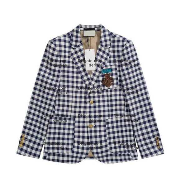 Mens Suits Blazers Western Giyim Tasarımcı Erkekler Klasik Mektup Baskı Blazer Sonbahar Lüks Out Gare Kaplama Top Asya Boyut M-3XL