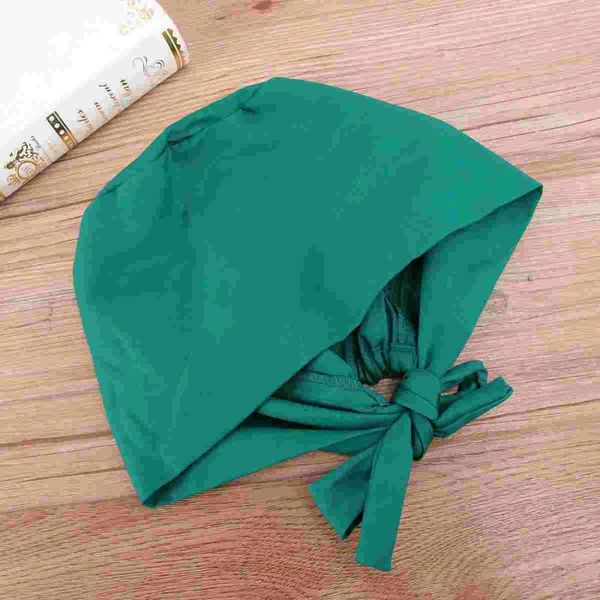 Berretti Cappello unisex in cotone con fascia regolabile e cravatta posteriore per (verde)