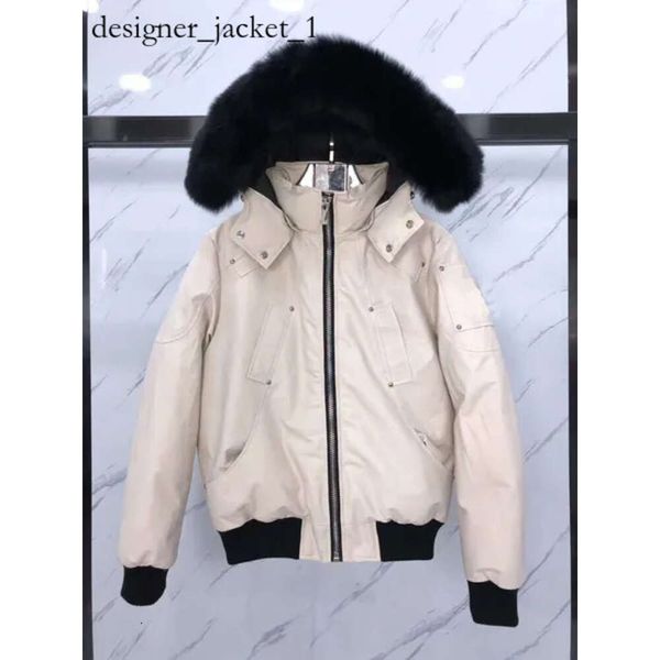 Mooses Knuckle Daunenjacke Herren Pelzkragen Parka Winter Wasserdichter weißer Entenmantel Umhang Mode für Männer und Frauen Paare Mooses Knuckle Jacke Weiße Fuchsjacken 9617