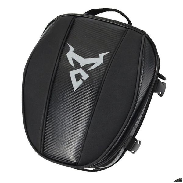 Sacos de motocicleta Motocentric Backpack Tail Tank Bag 2 In1 Motocicleta À Prova D 'Água Assento Traseiro de Alta Capacidade Moto Rider Capacete Contém Dhmu5