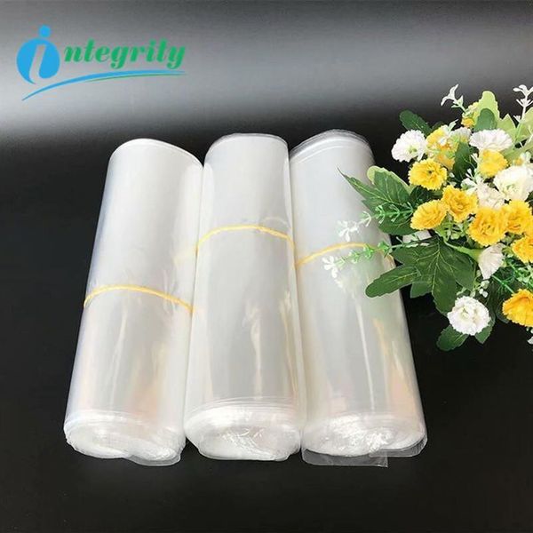 INTEGRIDADE 100-500pcs Todos os tamanhos POF Plástico Transparente Saco de Psiquiatra de Calor Embalagem de Presente Bolso de Armazenamento Para Artesanato DIY Envoltório Cosmetic2456