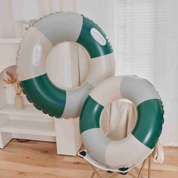 Outras piscinas SpasHG vintage listrado anel de natação inflável piscina flutuante para adultos crianças círculo de natação bebê tubo de natação água brincar brinquedos de piscina yq240129