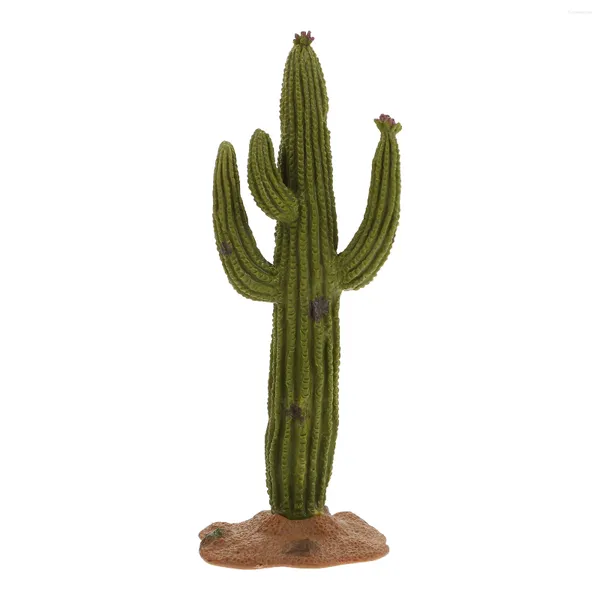 Fiori decorativi realistici cactus deserto pianta verde modello tavolo da pranzo centrotavola ornamento per la casa