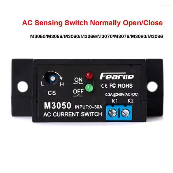 Controle Home Inteligente M3050 AC Sensoring Switch 220V Módulo de Alarme de Detecção de Corrente Transformador Ajustável Normalmente Aberto / Fechado
