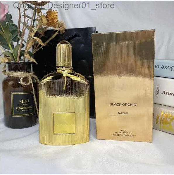 Fragranza Profumata di alta qualità Donna Uomo Oro Nero Orchidea Profumi 100ml Eau de Parfum Profumo di vetiver grigio a lunga durata Colonia naturale Q240129