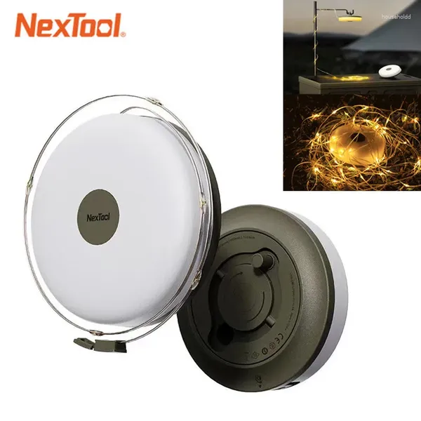 Torce elettriche Nextool Camping LED Light Strip Lampada per atmosfera Strisce flessibili portatili ricaricabili Bianco caldo per la stanza della tenda