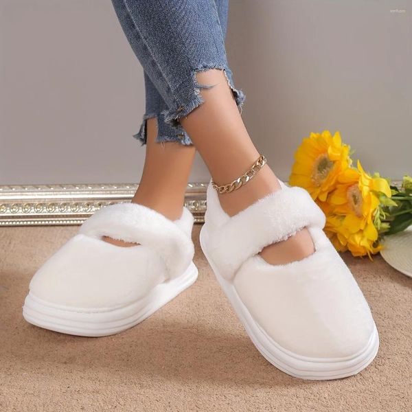 Slippers Solid Color Platform Slipeprs Casual Torno