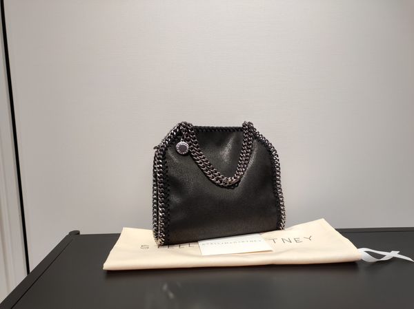 Designer Falabella Bag Tiny Tote Bag Damen Metallic Einkaufstaschen Damen Handtasche Vegetarische Schultertasche aus gebürstetem Leder