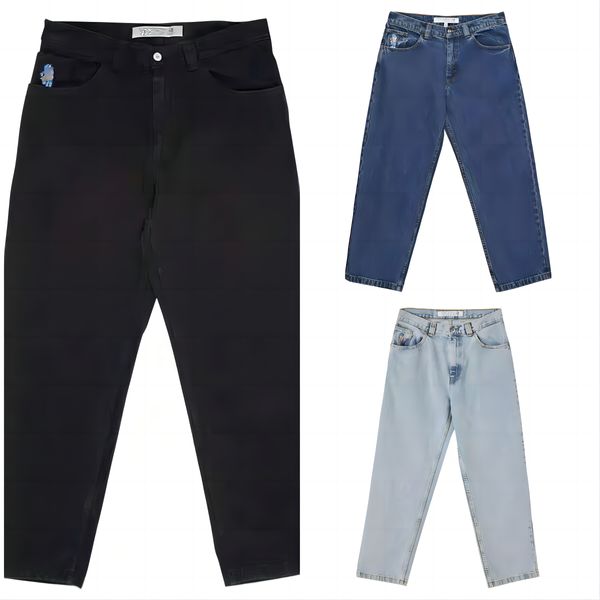 Designer Jnco Jeans Y2K Jeans Skateboarding Lila Jenas Ksubi Jeans Trend Bigboy93 Arbeitshose Gesticktes Logo Lose Patchwork Sportjeans Lange Hosen für Herren