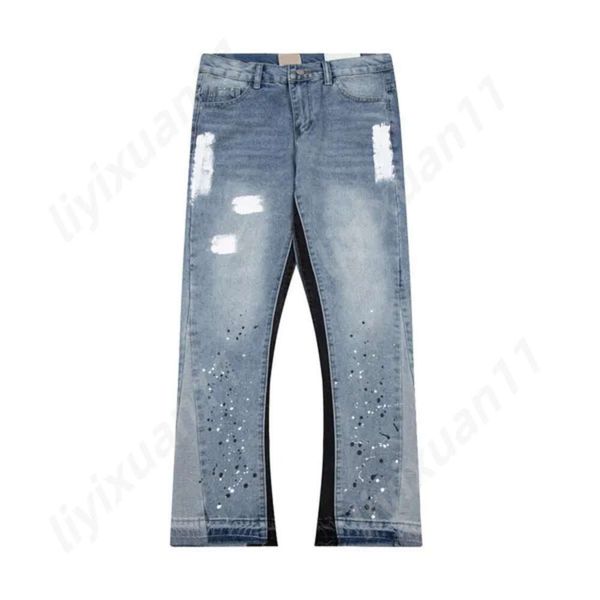 Marca de renome global Chromees Hearts Galerias Designer Jeans Distressed Slim Dept Calças Rasgadas Biker Motocicleta Denim Moda Luxo Chromees Hearts Camisa 9348