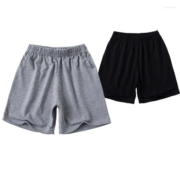 Shorts Große Kinder Großhandel 3-12T Kinder Jungen Lässige Kurze Pyjamas Klassische Drei-Farben Schwarz Weiß Grau Schulmädchen Jogginghose