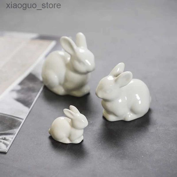 Altri articoli per feste ed eventi Coniglietto bianco in ceramica Decorazione micro paesaggio Ornamenti in ceramica Decorazione domestica Uccelli in ceramica bianca Ornamenti creativi 240130