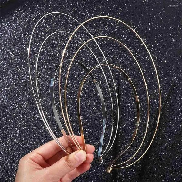 Acessórios de cabelo Hoop Goddess Hairbands Non Slip Angel Gold Thin Halo Crown Mulheres DIY Headband Coreano