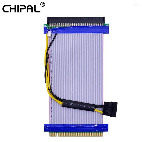 Computerkabel CHIPAL PCI-E 16X zu Riser-Kartenkonverter PCIe X16 Extender Flexibler Bandverlängerungskabeladapter für Videografiken