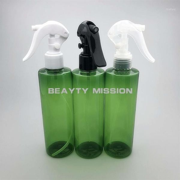 Bottiglie di stoccaggio Barattoli BEAUTY MISSION 250ML 24 Pz / lotto Verde Vuoto Spray di plastica Nebbia fine Bottiglia in PET Parrucchiere Spruzzatore d'acqua H176M