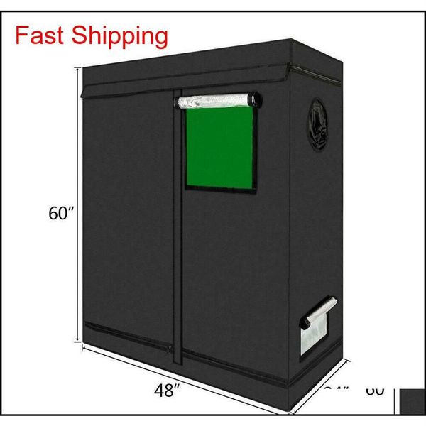 Serra da giardino 48 x24 x60 Tenda da coltivazione per interni 600d Mylar riflettente Non qylHBG packaging2010287Q