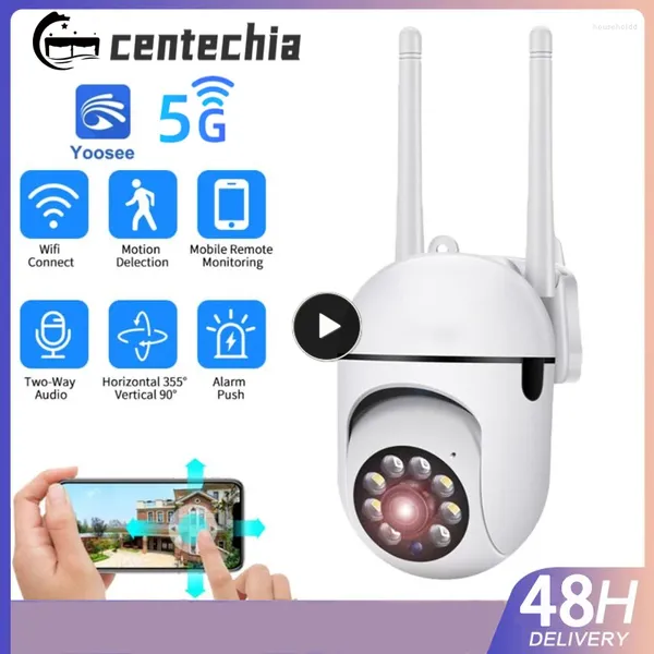 Беспроводная камера наблюдения для домашней безопасности, 1080p HD, двустороннее аудио, 2MP Ptz, наружное видеонаблюдение, приложение Yoosee