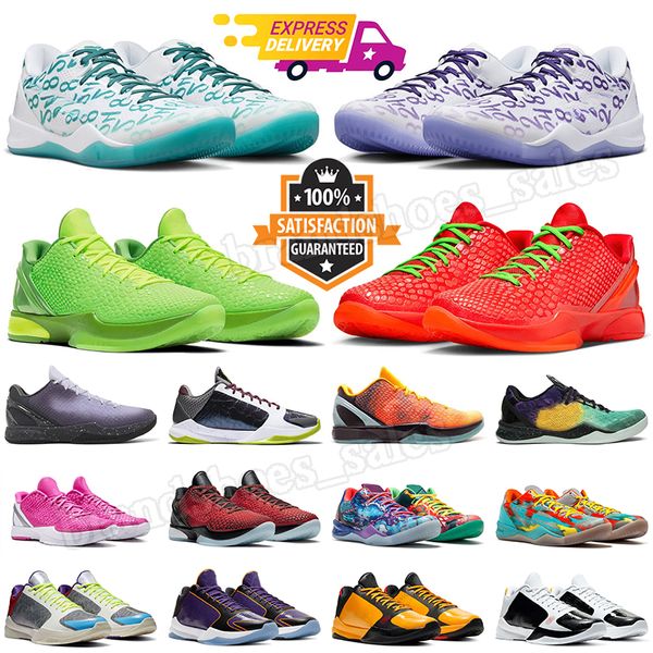 Reverse Grinch 6 Kobe Designer Mamba Basketballschuhe Protro Kobes 8 Lakers Sneakers Lebron 21 Devin Booker BOOK 1 Signature Shoe Herren Damen Luxus-Plattform-Trainer