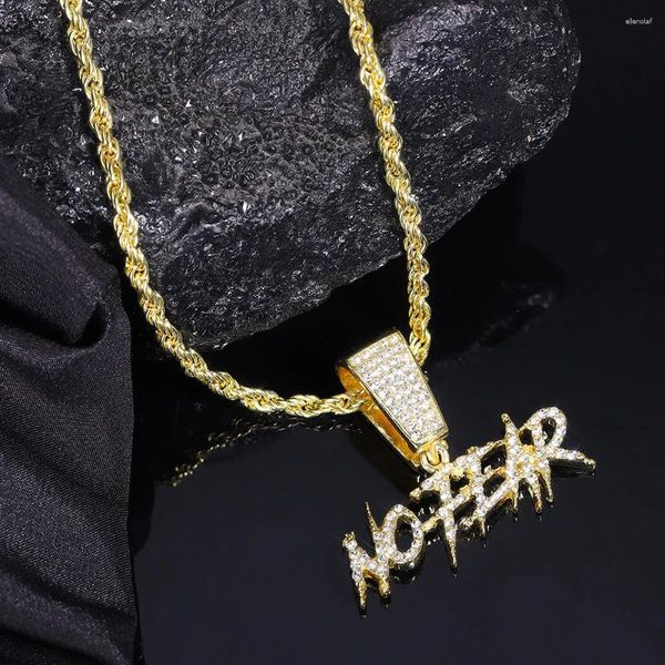 Ожерелья с подвесками Iced Out в стиле хип-хоп, мужское ожерелье с надписью, стразами и шириной 4 мм, поддельные завитки из жареного теста, универсальный ювелирный аксессуар