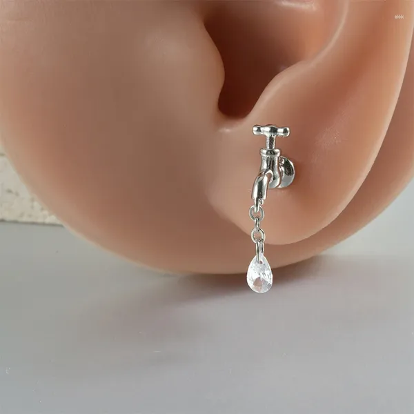 Baumeln Ohrringe Wasserhahn Wasserhahn Für Frau Edelstahl Saving Ohr Knochen Studs Kreative Männer Piercing Mode Schmuck