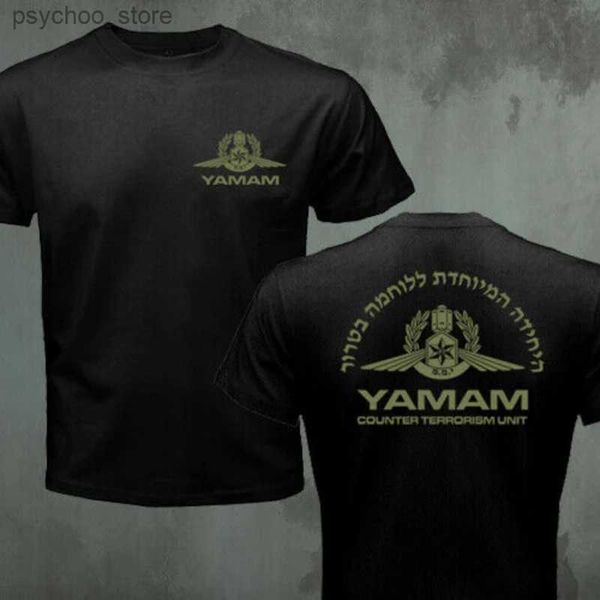 Homens camisetas Israel Polícia Yamam Unidade Contra Terrorista SWAT Forças Especiais T-shirt Premium Algodão Manga Curta O-pescoço Mens Camiseta Novo S-3XL Q240130