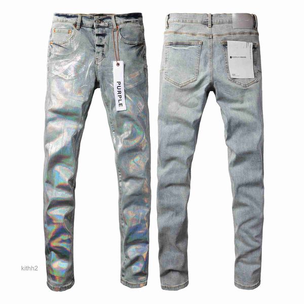 Designer Stack Jeans Europäische Marke Männer Stickerei Quilten Zerrissen für Trend Vintage Hose Herren Fold Slim Skinny Fashion Jeans CGEU