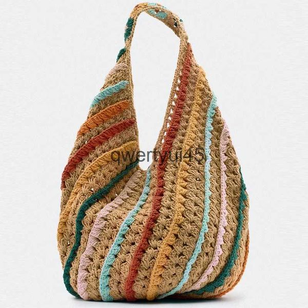Sacos de ombro verão sacos de axilas para mulheres designer de luxo andbags 2023 novo ln material de linho balde sape casual ig capacidade sling bagqwertyui45