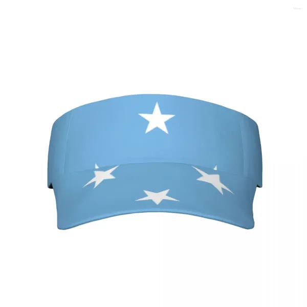 Berets Sommer Air Sonnenhut Mikronesien Flagge Visier UV-Schutz Sport Tennis Golf Laufen Sonnenschutzkappe