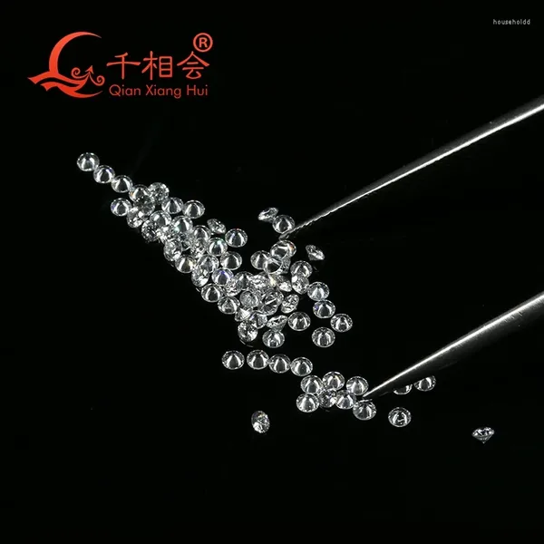Свободные драгоценные камни 0,8-2,9 мм, маленький размер DEF, белый цвет, лабораторный бриллиант, отличный вариант, круглый выращенный камень HPHT