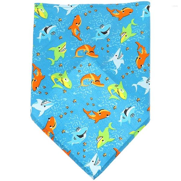 Abbigliamento per cani Asciugamano triangolare per animali domestici Costumi per cani Decorazione per bandana triangolare per feste I regali Bandane in poliestere Ragazzo versatile