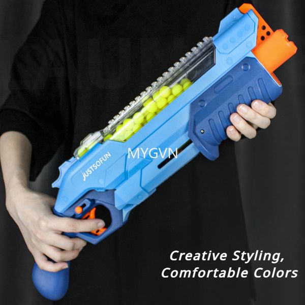 K2 Proiettili morbidi Dart Foam Blaster Manuale Lanciatore di palline in TPE ad alta capacità Colorato Pistola giocattolo a fuoco continuo Gioco CS all'aperto Prop Regali di compleanno