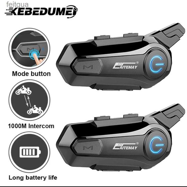 Walkie Talkie X1 Plus Bluetooth Intercom Motorradhelm Bluetooth Headset für 2 Fahrer Intercomunicador Moto Interphone Headset Wireless YQ240130