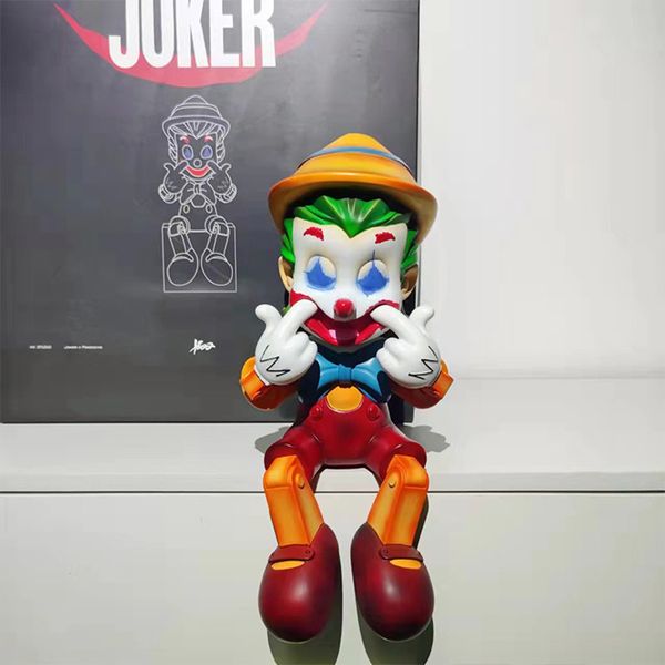 Best_Steling 30cm Pino Joker Reçineleri Companion Oturma Odası Model Süslemeleri Oyuncaklar İçin Orijinal Kutu Arkadaşı Aksiyon Figürü