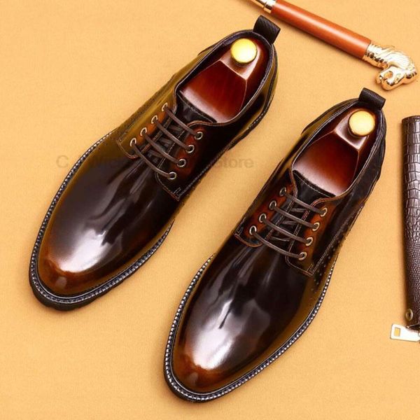 Feito à mão dos homens wingtip oxford derby couro de bezerro genuíno tradicional brogue vestido casamento sapatos formais para homem preto