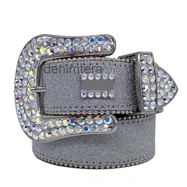 Cintura Bb di design Simon Cinture per uomo Donna Diamante brillante Alta qualità Morbida e confortevole Pelle artificiale durevole Multicolor con strass bling EQT6