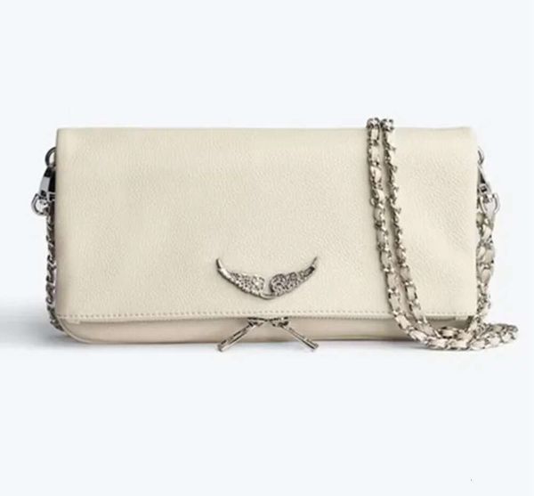 Pochette Rock Swing Your Wings Designer Zadig Voltaire Mulheres Luxurys bolsa envelope bolsa de ombro homem genuíno 64