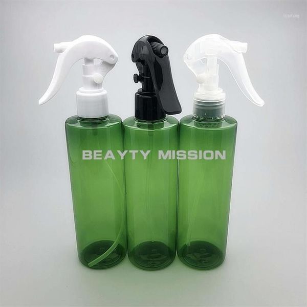 Bottiglie di stoccaggio Barattoli BEAUTY MISSION 250ML 24 Pz / lotto Verde Vuoto Spray di plastica Nebbia fine Bottiglia in PET Parrucchiere Spruzzatore d'acqua H235T