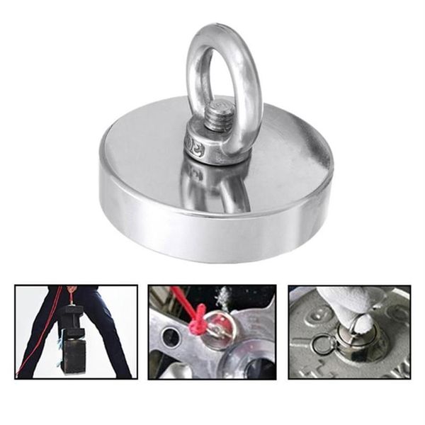 Ganci Rotaie Magnete super forte Pesca Salvataggio Magneti Pentola Permanente Gancio per acque profonde Potente magnetico267U